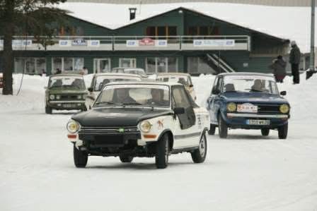 Daf 55 "ice racer" van Claude Laurent - op het ijs