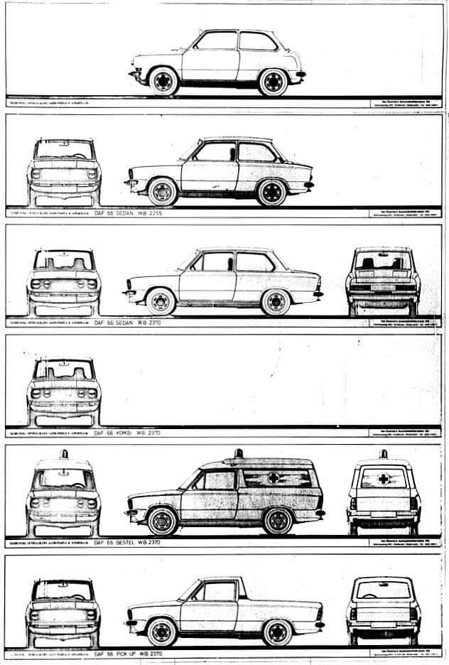 DAF 66 / International carrosserievarianten