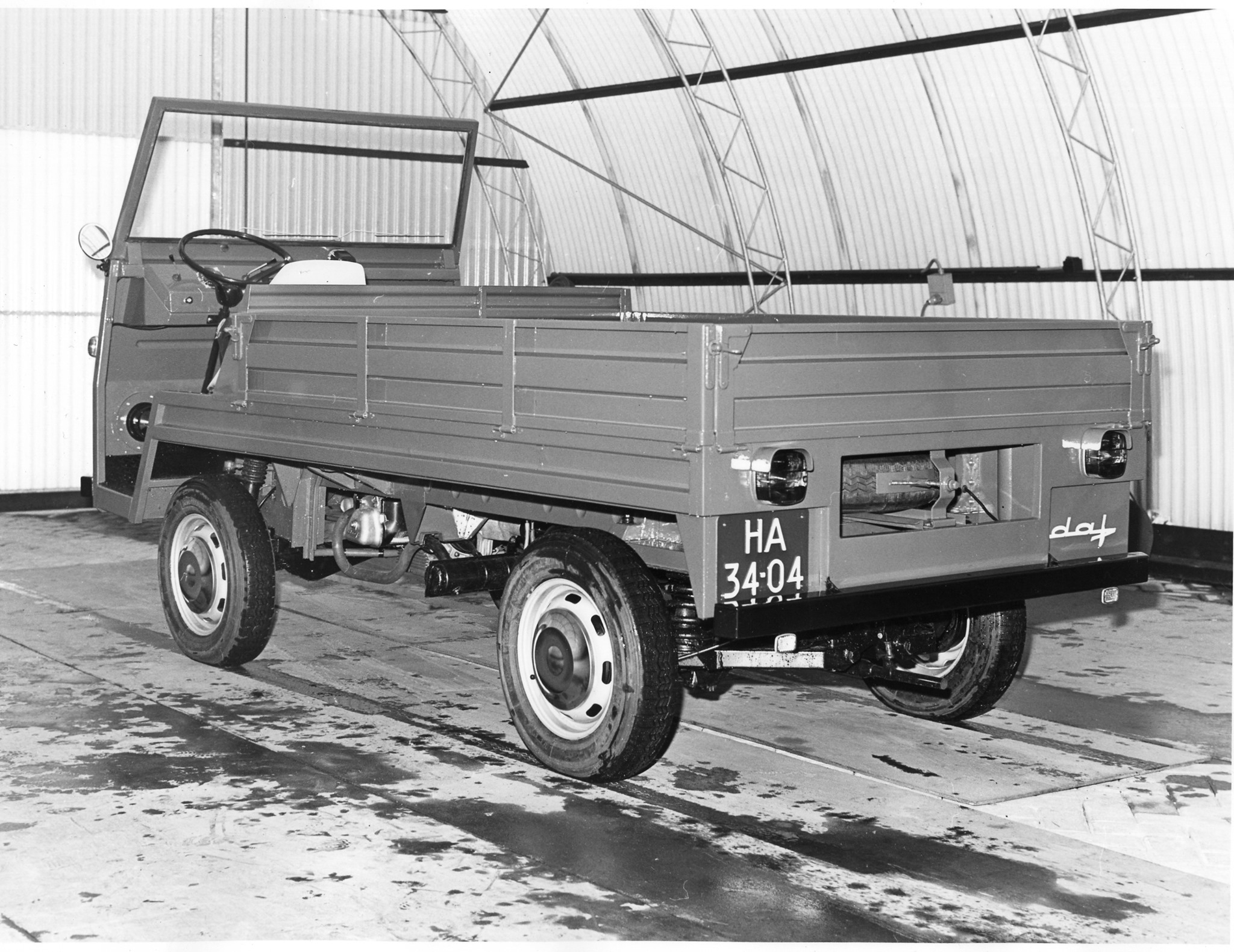 Daf Pony prototype: aanzicht schuin achter